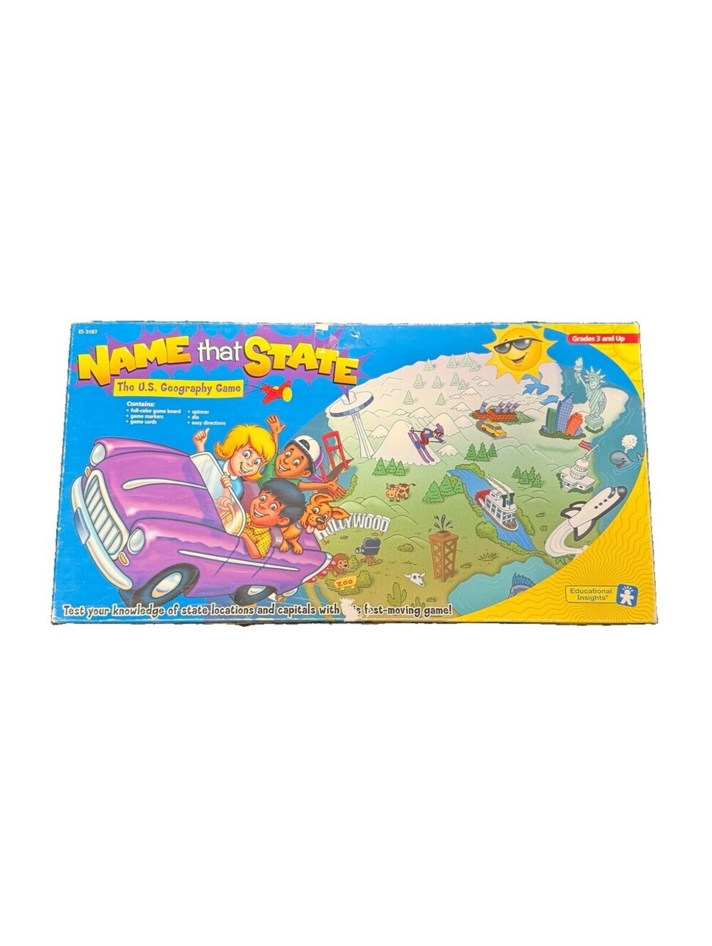 NAME THAT STATE Homeschool  Educational Insights Board Game U.S. Geography 2000